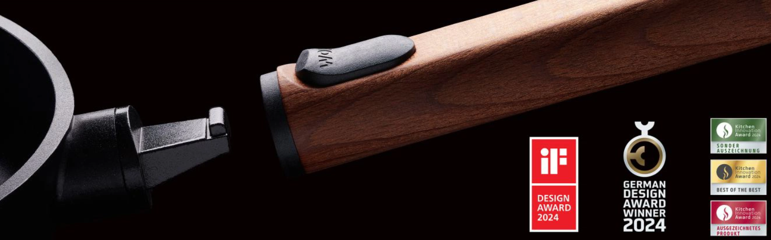 Bratpfanne PFAS frei backofentauglich für Grill WOLL EcoLogic mit abnehmbarem Griff